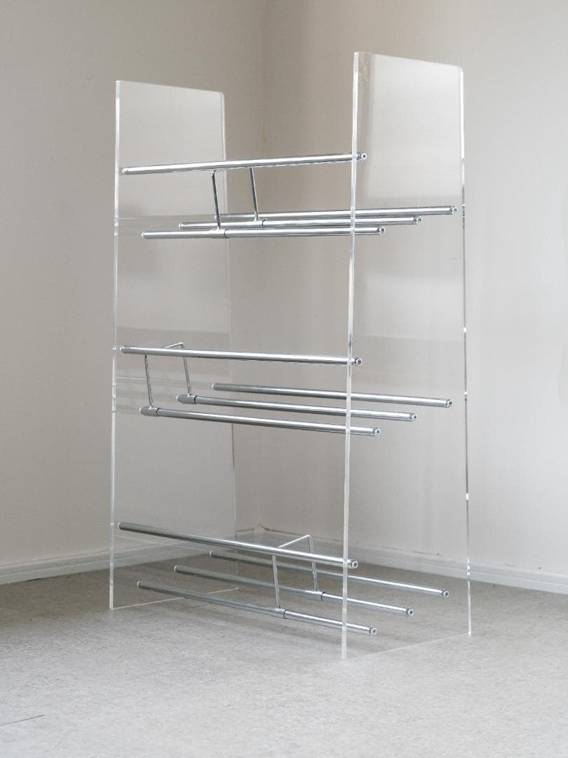 Lumiere/ルミエル アクリル ブックシェルフ 本棚 スペースエイジ モダン