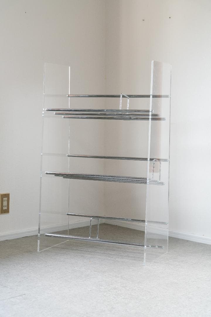 Lumiere/ルミエル アクリル ブックシェルフ 本棚 スペースエイジ モダン