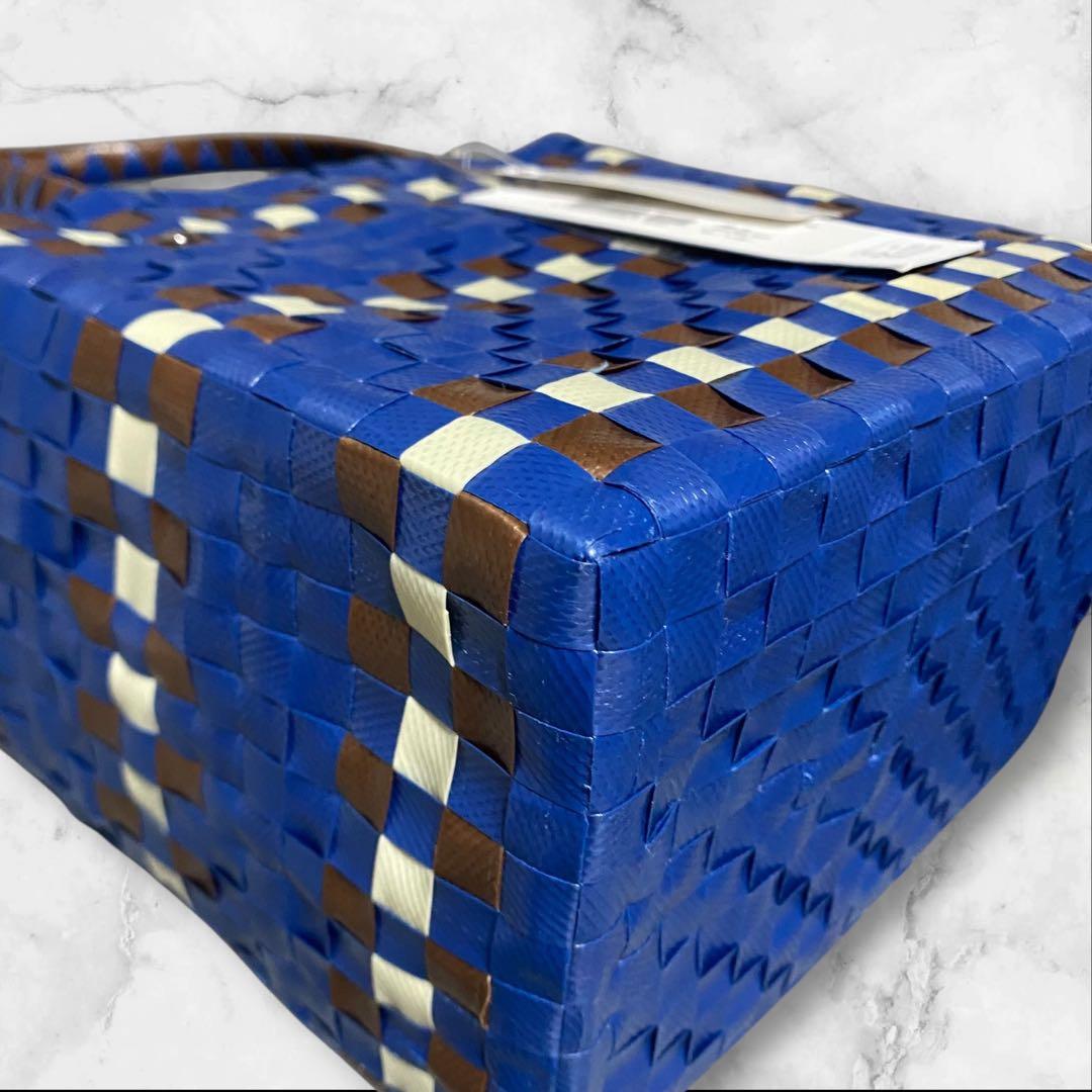 MARNI マルニ マルニマーケット ミニバスケット カバン ブルー