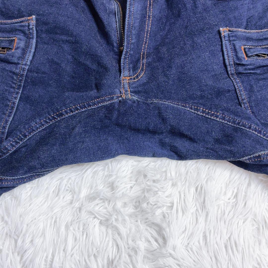 【グリップスワニー × ルートコー】 ワークパンツ デニム ストレッチ 濃紺