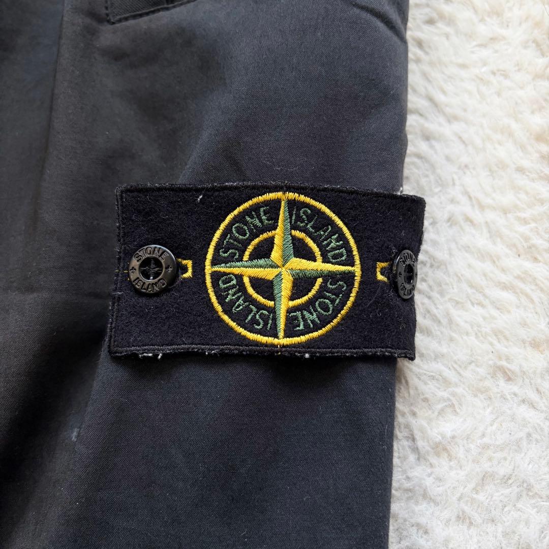 【希少品】ストーンアイランド カーゴパンツ ワッペン ウール混 ブラック W32