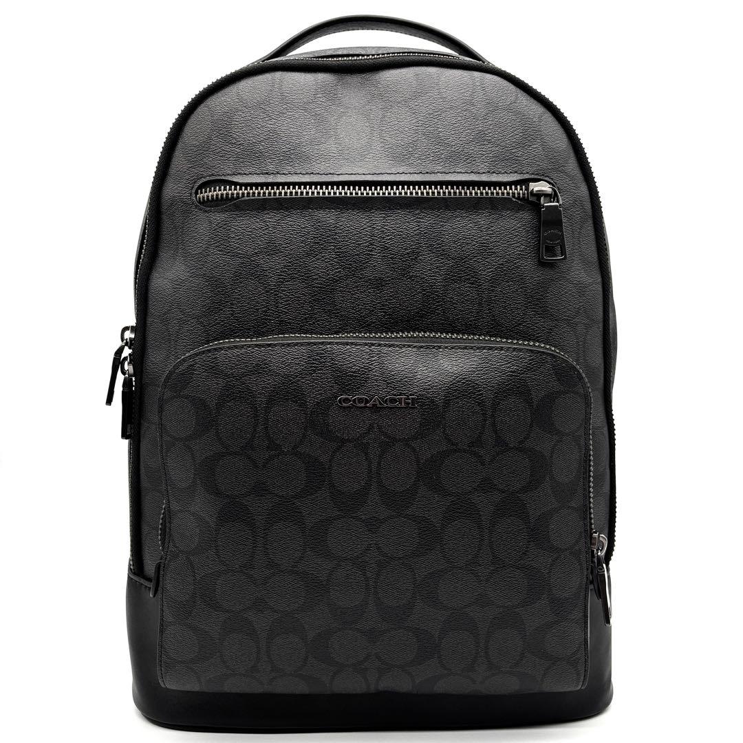 【未使用級・現行品】コーチ イーサン リュック ビジネス 黒 レザー メンス