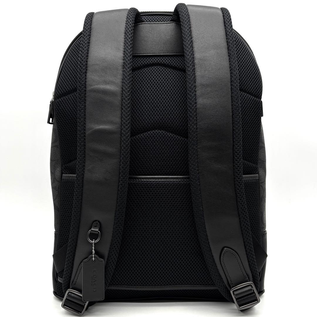 【未使用級・現行品】コーチ イーサン リュック ビジネス 黒 レザー メンス