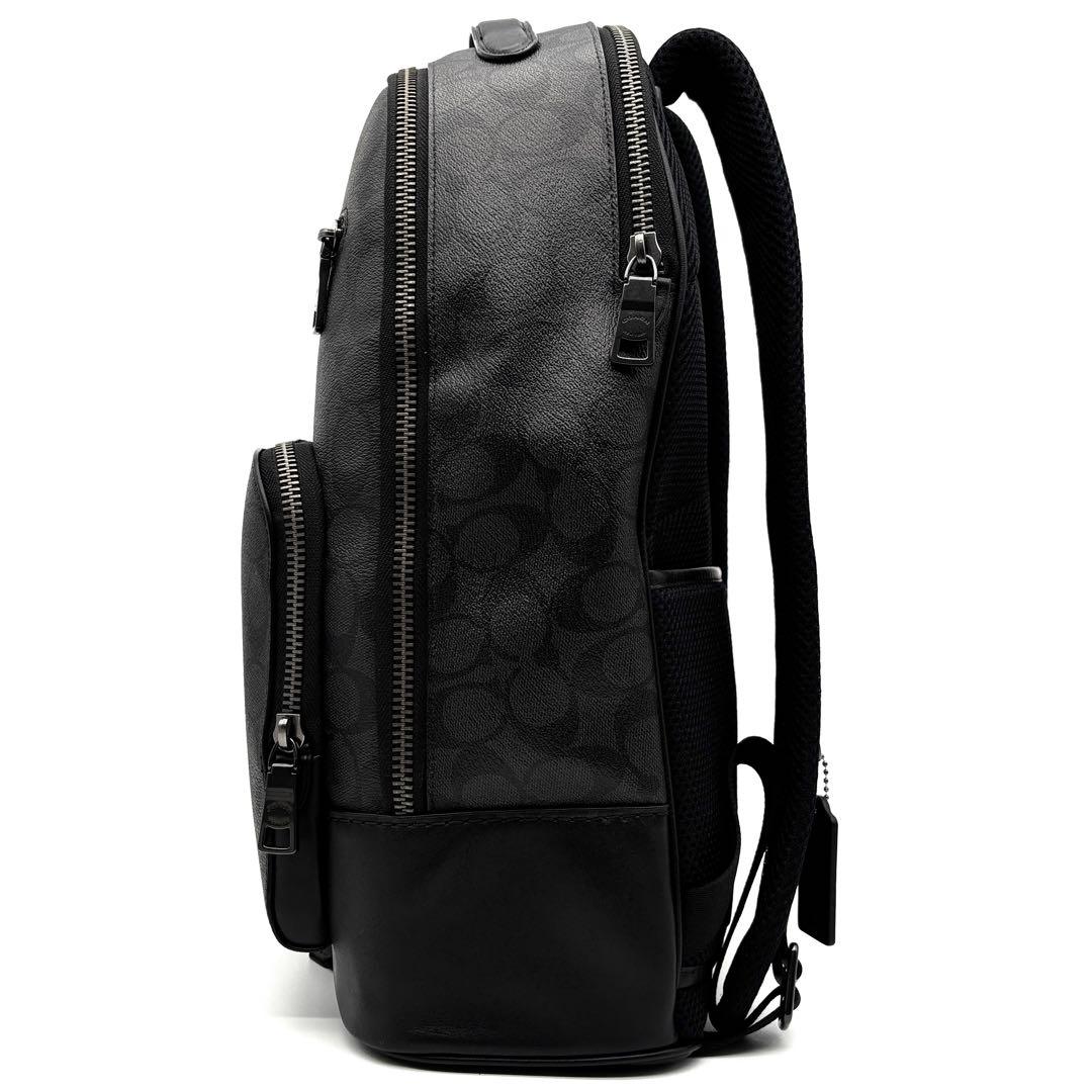 【未使用級・現行品】コーチ イーサン リュック ビジネス 黒 レザー メンス