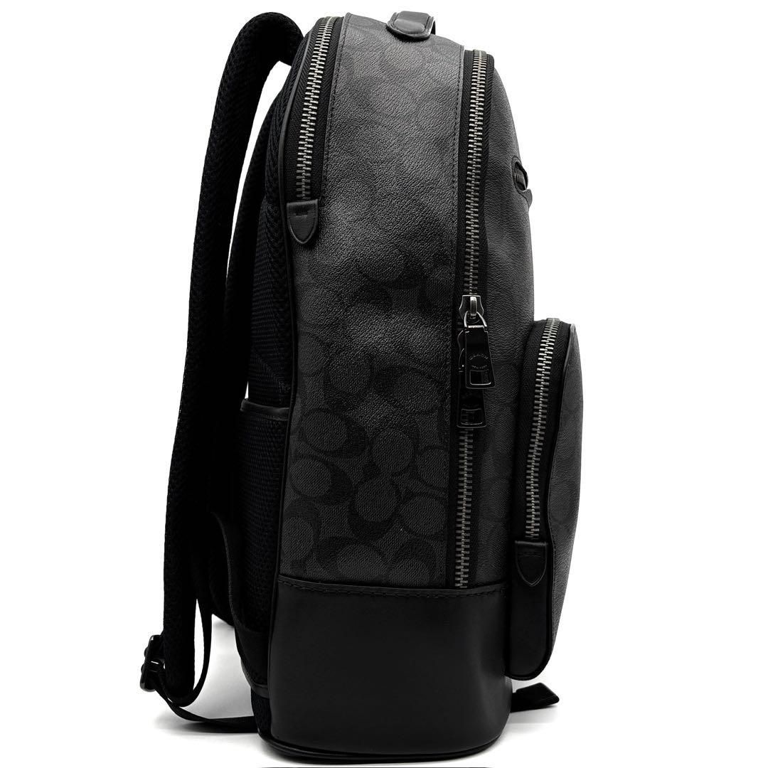 【未使用級・現行品】コーチ イーサン リュック ビジネス 黒 レザー メンス