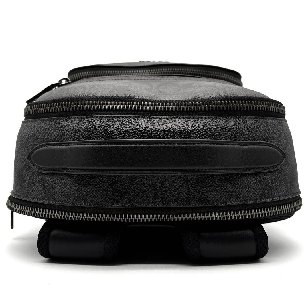 【未使用級・現行品】コーチ イーサン リュック ビジネス 黒 レザー メンス