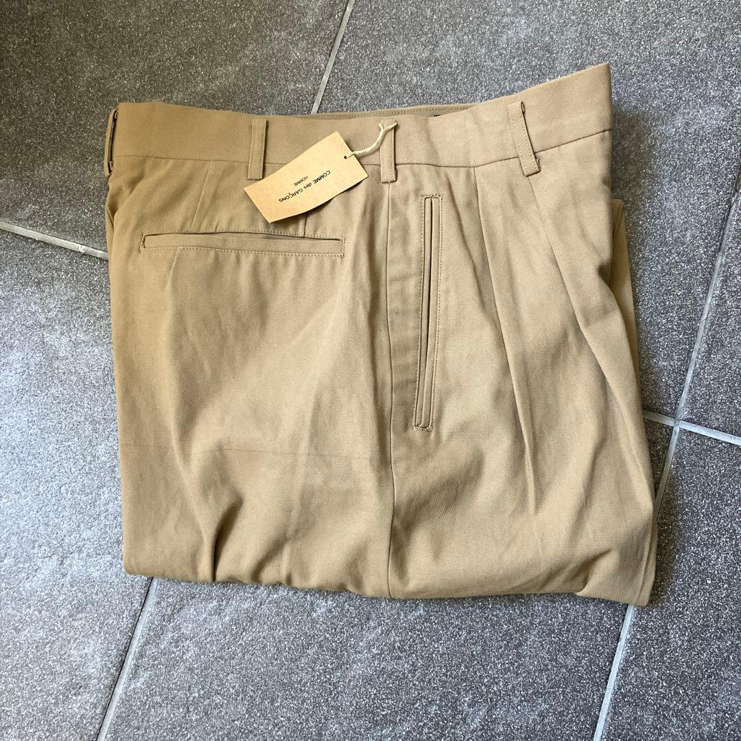 コムデギャルソン　90s チノパン　2タック　タグ付き　黒タグ