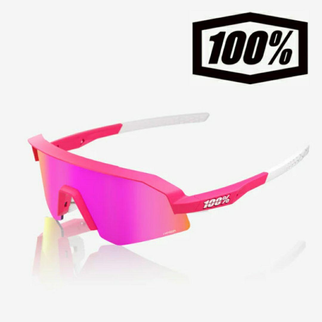 100% Slendale Youth ピンク ワンハンドレッド サングラス