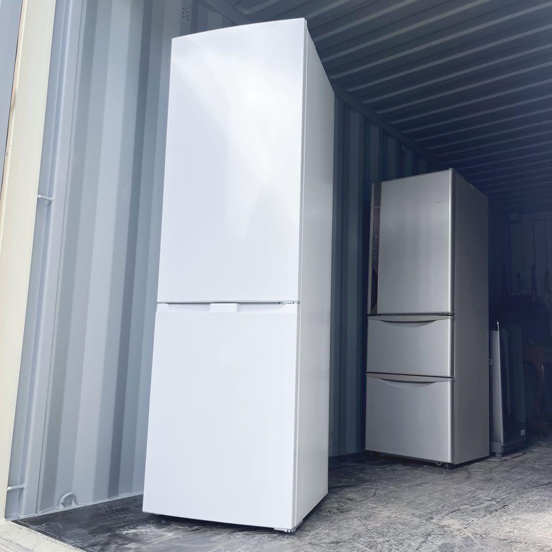 134取付無料！高性能シンプルホワイトインテリア 2024年製大容量冷蔵庫！