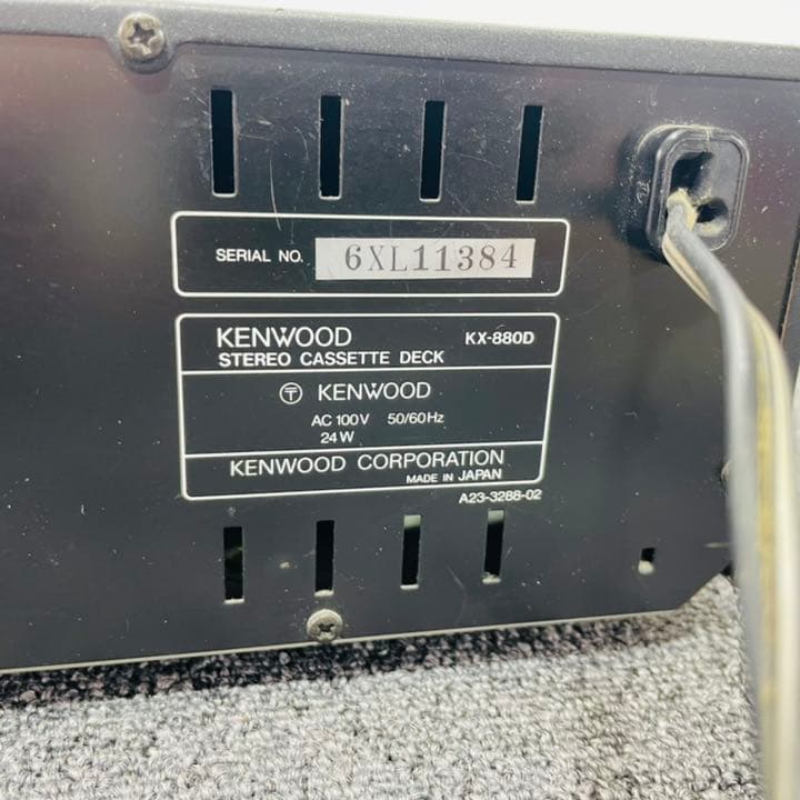KENWOOD カセットデッキ　KX-880D