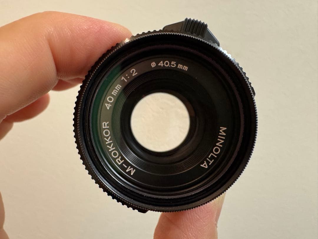 MINOLTA Rokkor 40mm f/2 レンズ
