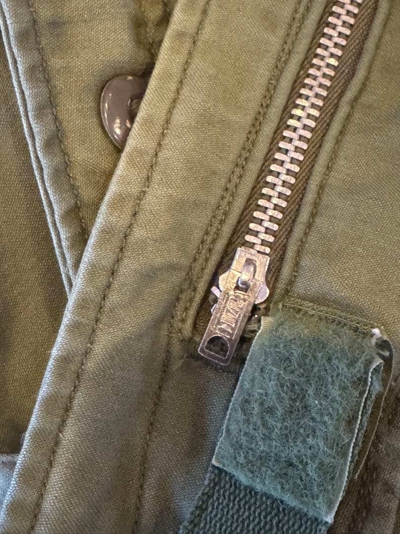 60s 古着 M-65フィールドジャケット 2nd M〜S アルミジップ