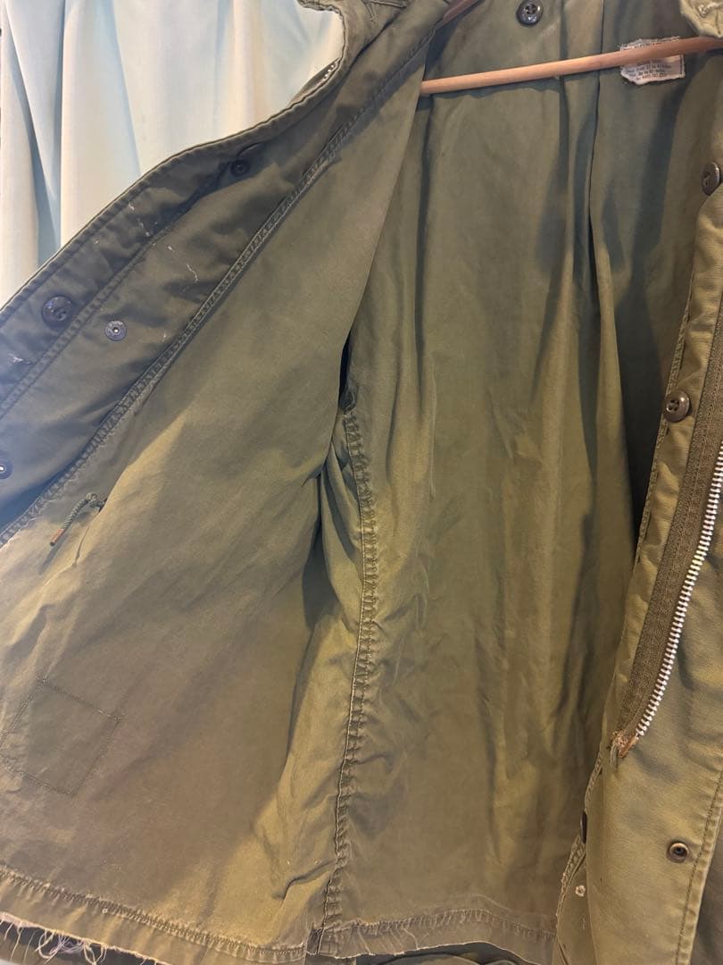60s 古着 M-65フィールドジャケット 2nd M〜S アルミジップ
