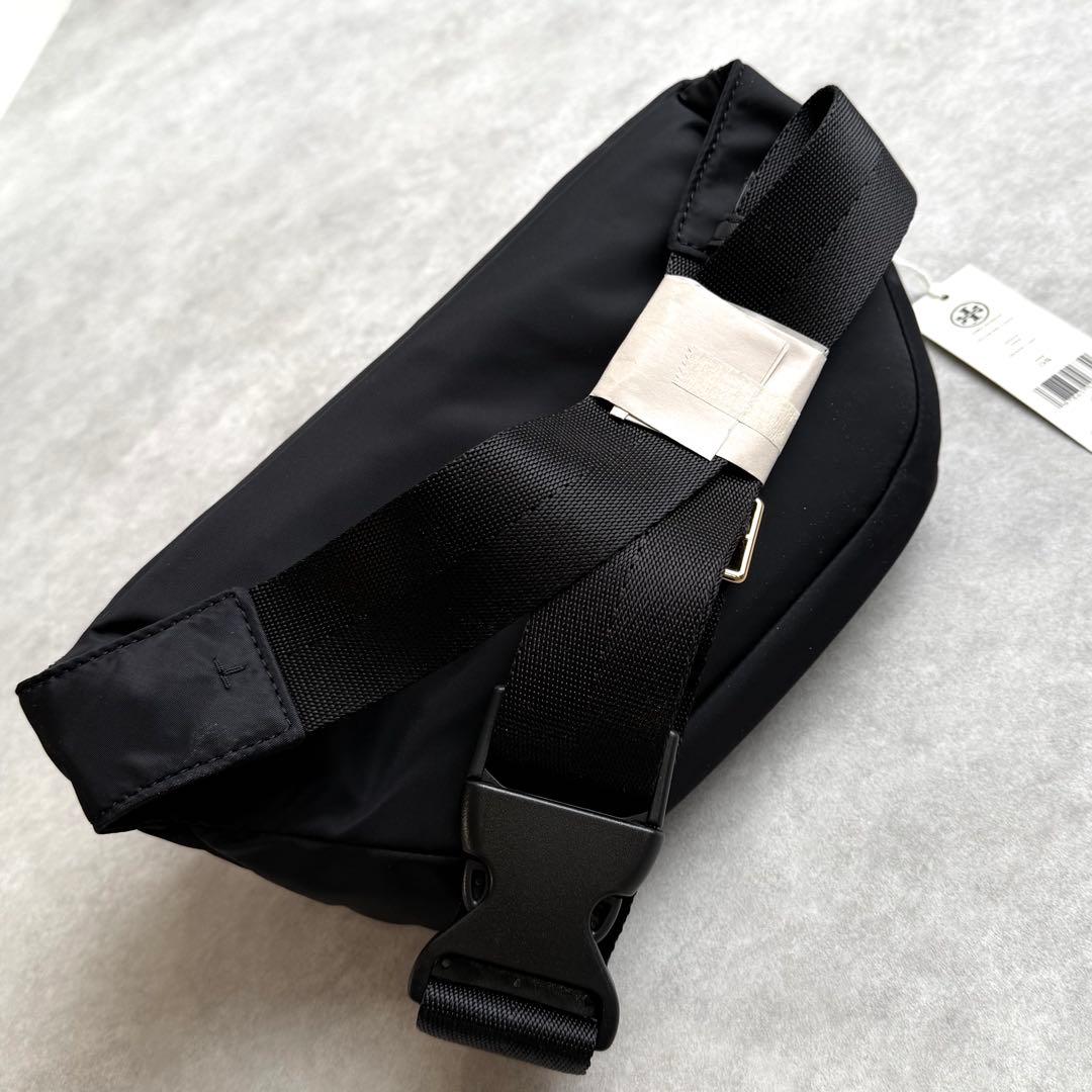 トリーバーチ ボディーバッグ ウエストバッグ ロゴ 黒 ウエストポーチ