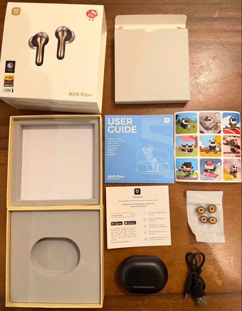 soundpeats Air5 Pro+ ブラック ワイヤレスイヤホン