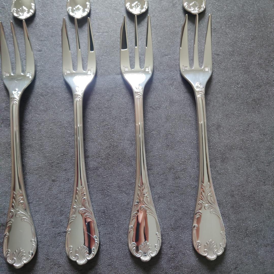 極美品 クリストフル マルリー ケーキフォーク コーヒースプーン 12点 箱付き