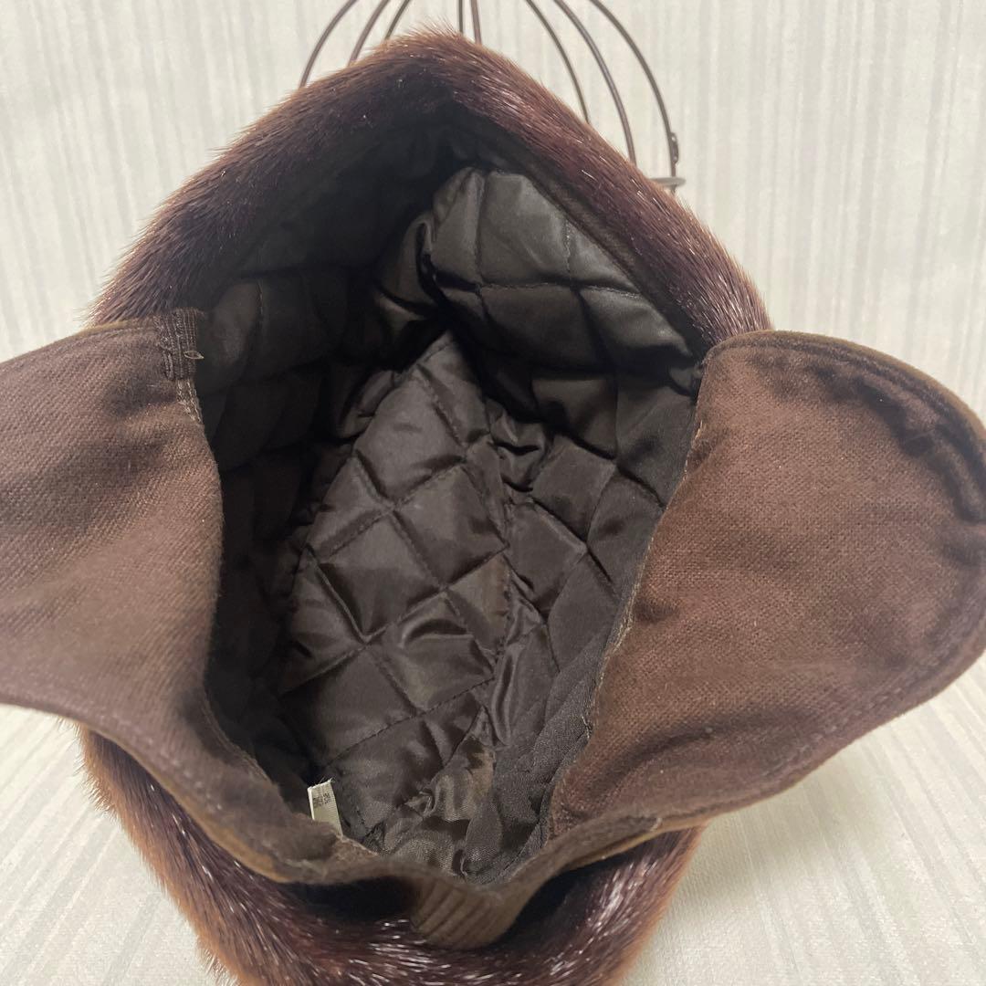 大*8様 保管品 ヴィゲーンズ wigens 毛皮 帽子 58cm