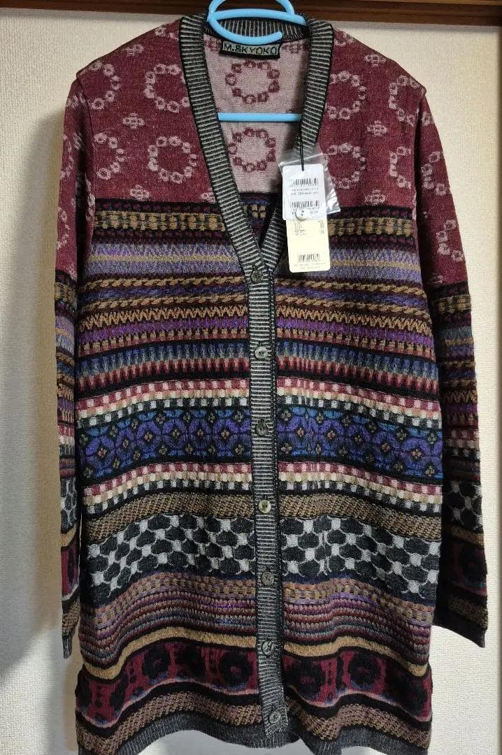 ✨️らみくろたま✨️エム&キョウコ プランツ ジャカードロングカーディガン