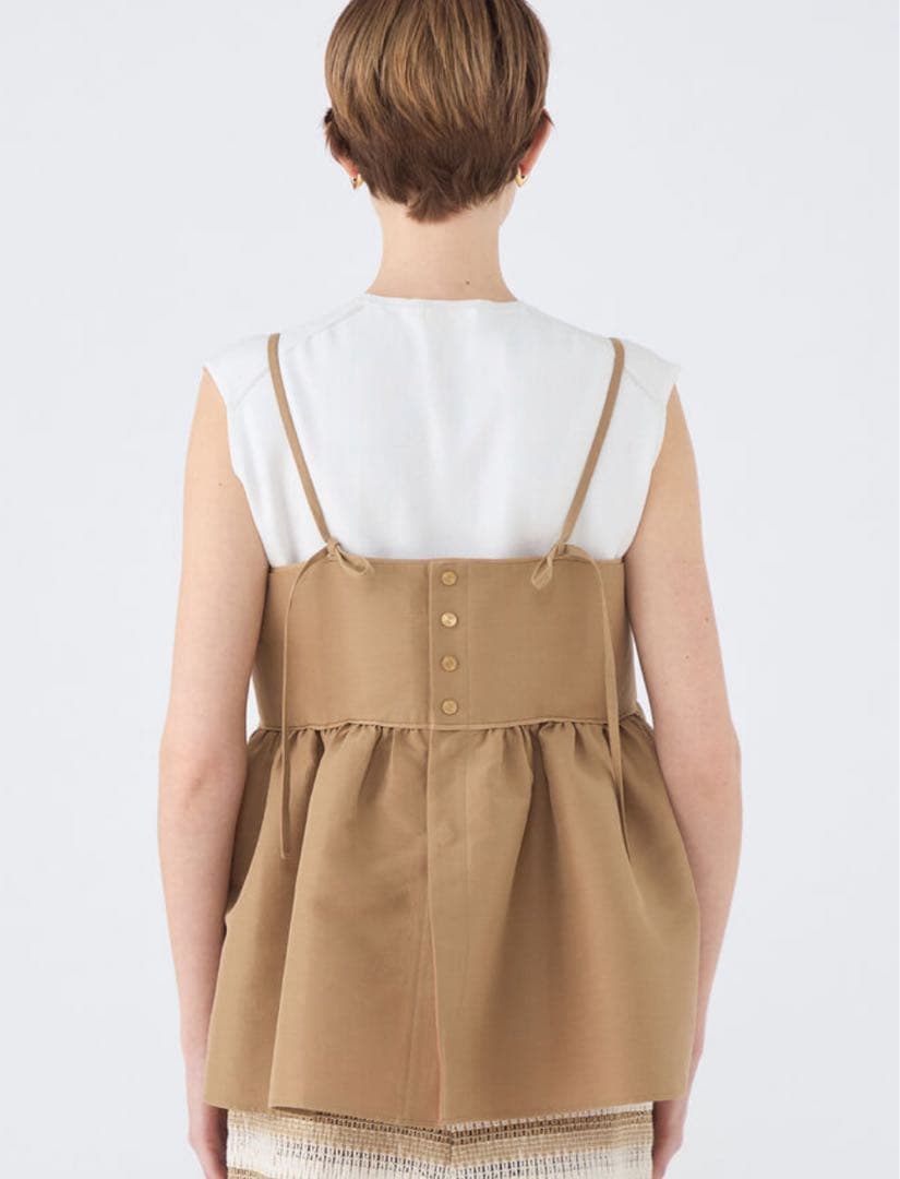 トゥモローランドコレクション　コットンリネンリバー　キャミソールチュチュ