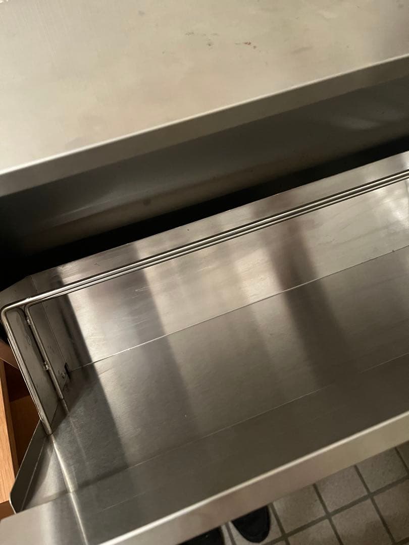 ステンレス製 3段シューズラック 薄型　直接受取12000円