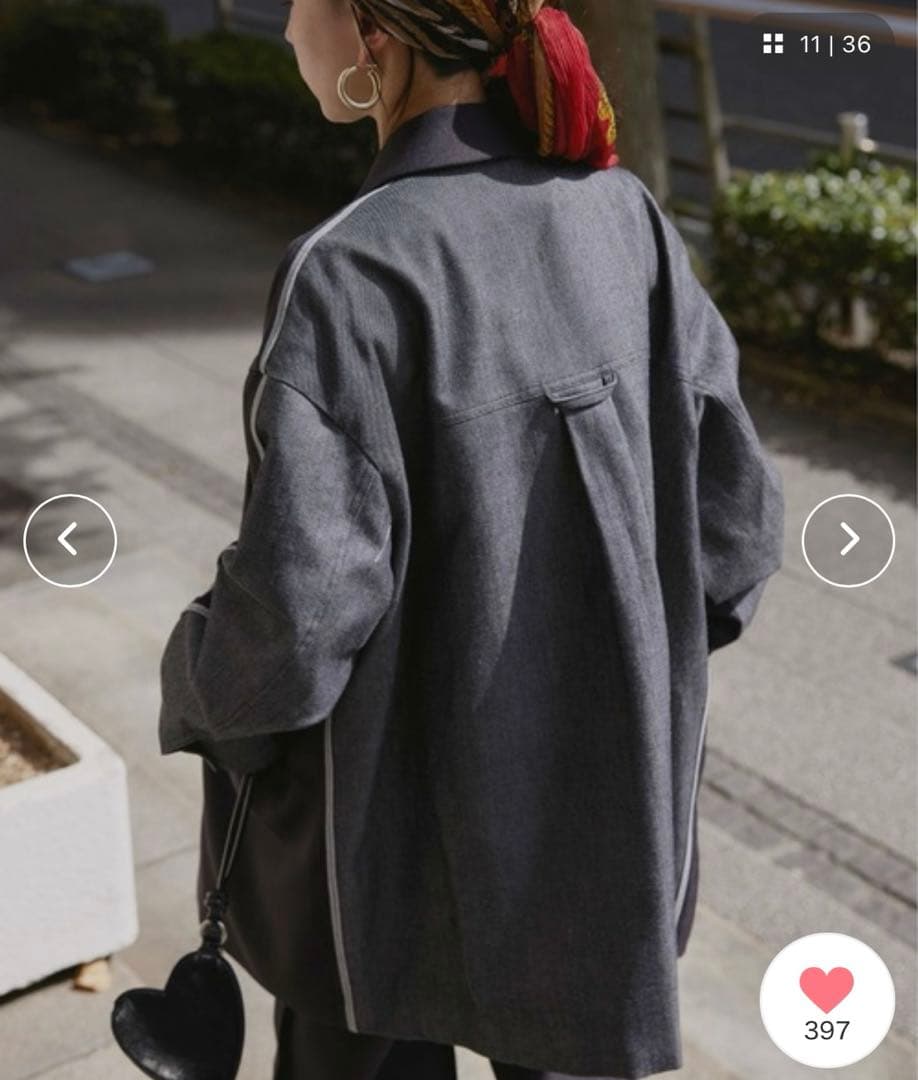 ジャケット・アウター BACK DENIM DETAIL BLAZER