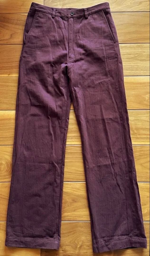 Dhal (ダル) 25AW_1950ジャーマンヘリンボーンストレートパンツ_S