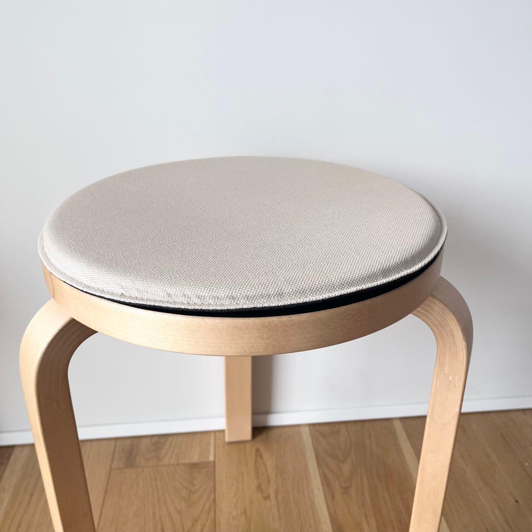 アルテック スツール60 リノリウムブラック 専用クッションパッド付き