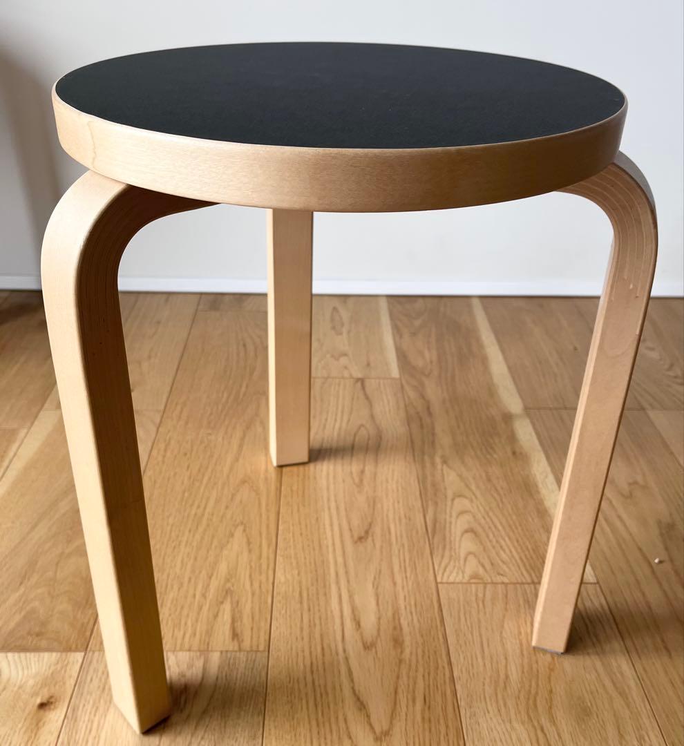 アルテック スツール60 リノリウムブラック 専用クッションパッド付き