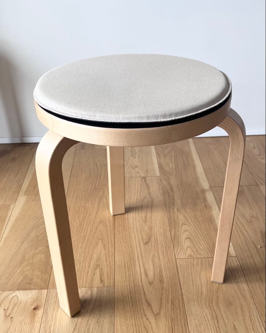 アルテック スツール60 リノリウムブラック 専用クッションパッド付き