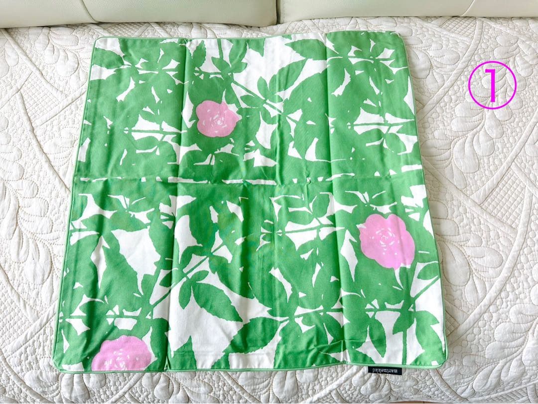 弥生☆①②枚おまとめ☆未使用品マリメッコ☆クッションカバーグリーン