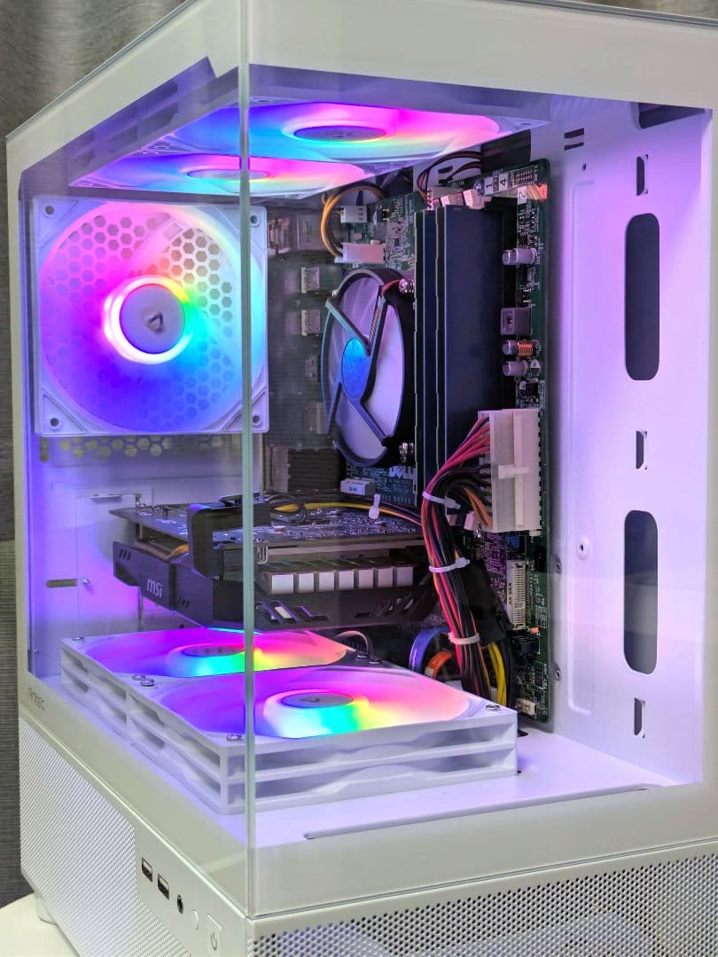 断捨離さま　GTX1660SUPER搭載 新品白ケース RGBファン 自作ゲーミ