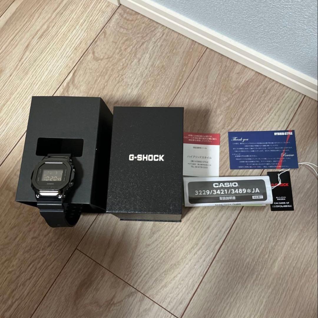 カシオG-SHOCK /GM-5600B-1JFブラック(美品•電池少)