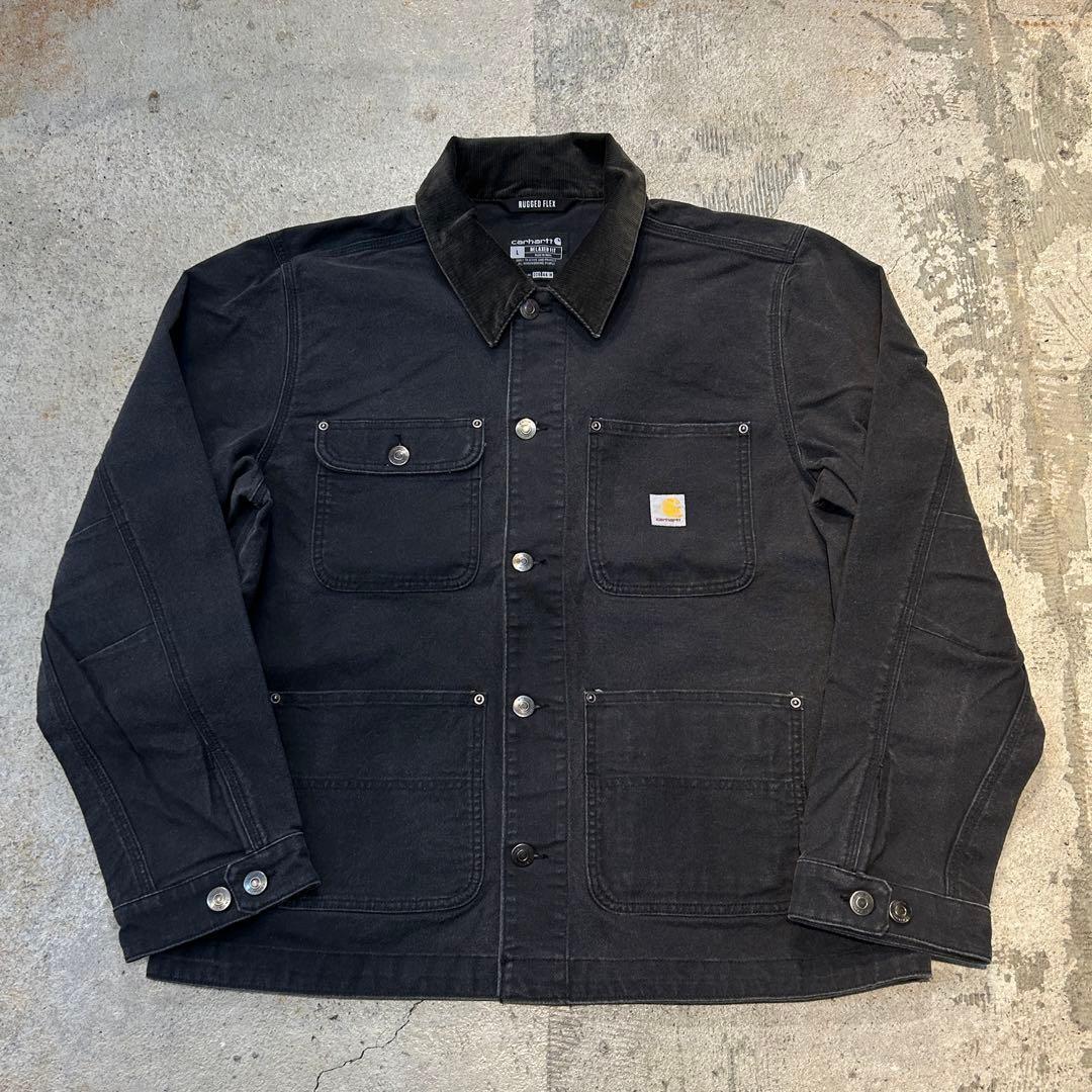 Aged加工 Carhartt カーハート チョアコート ジャケット L 黒
