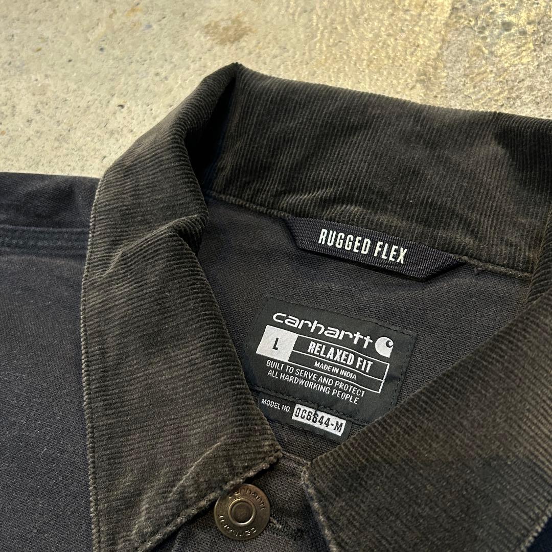 Aged加工 Carhartt カーハート チョアコート ジャケット L 黒