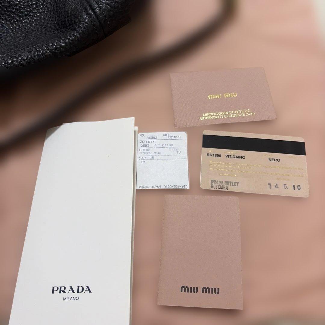 miumiu ヴィッテロダイノ　ショルダーバッグ　ハンドバッグ