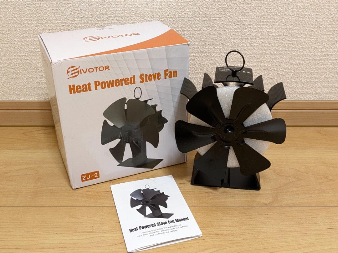 新品　EIVOTOR　ストーブファン　エコファン　薪ストーブ