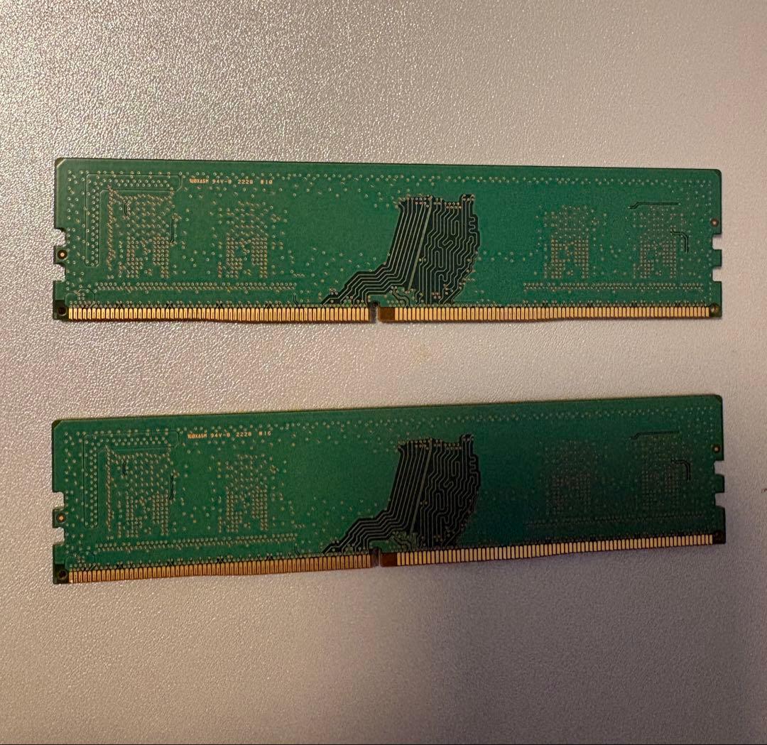 Samsung DDR4 8GB 3200MHz 中古2枚セット