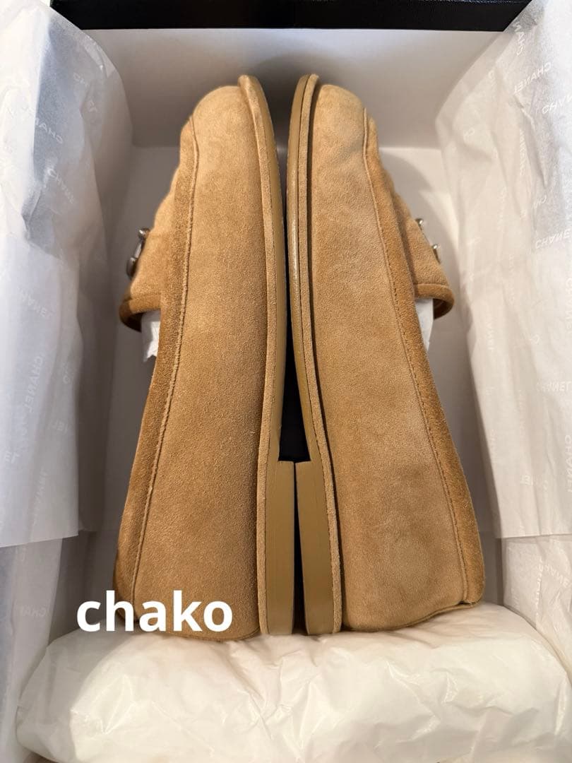 美品◼️CHANEL◼️モカシンローファー37