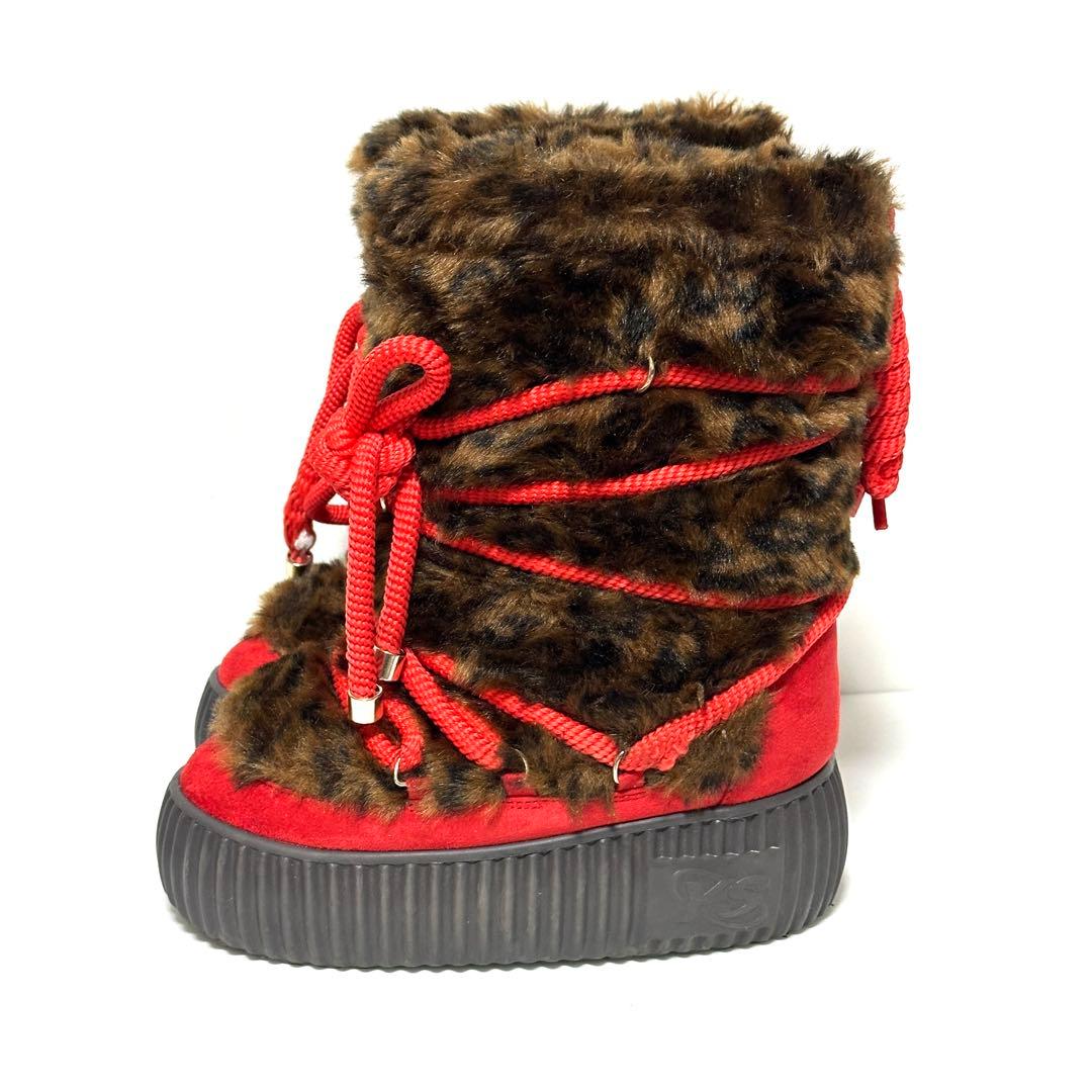 YELLO PAOUTU FAUX FUR BOOTS ファーブーツ Sサイズ