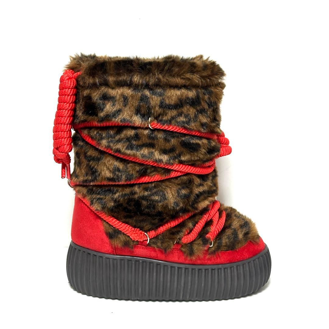 YELLO PAOUTU FAUX FUR BOOTS ファーブーツ Sサイズ