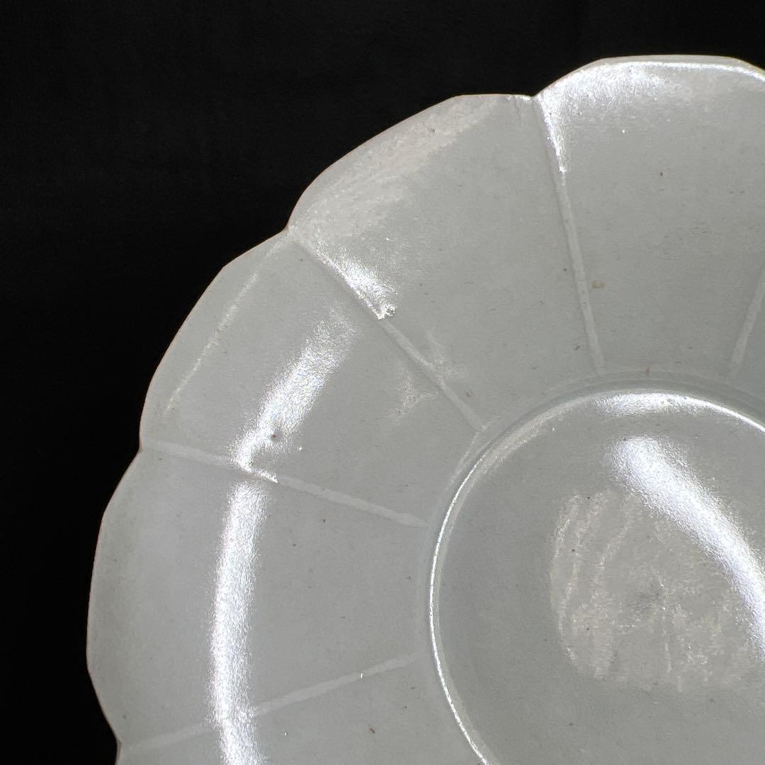 中国宋時代　青白磁薄手皿　幅約12.8㎝　東Y7-1226☆2Fタカサ