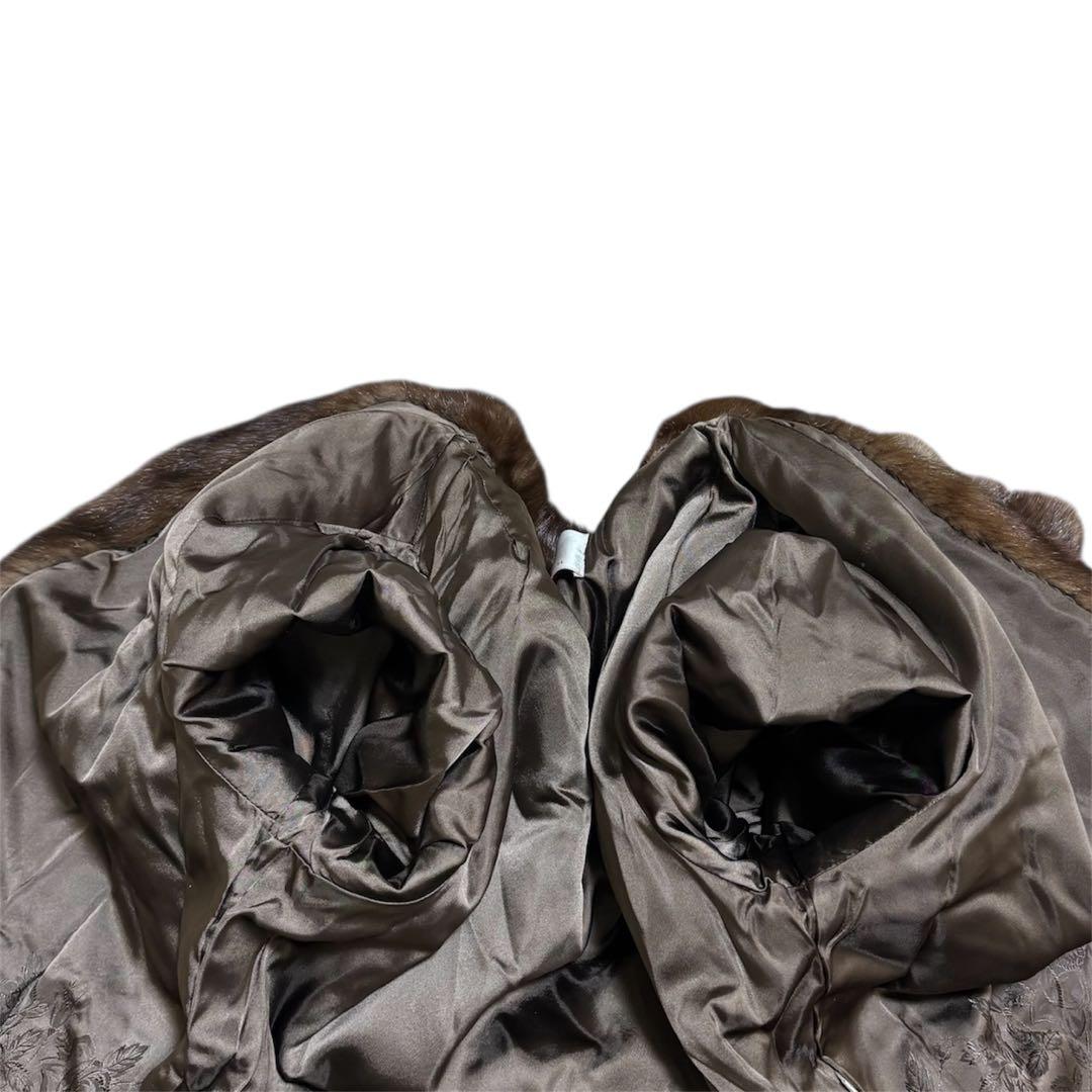 【美品】MITSUKOSHI MINKFUR/デミバフミンク/ファーコート