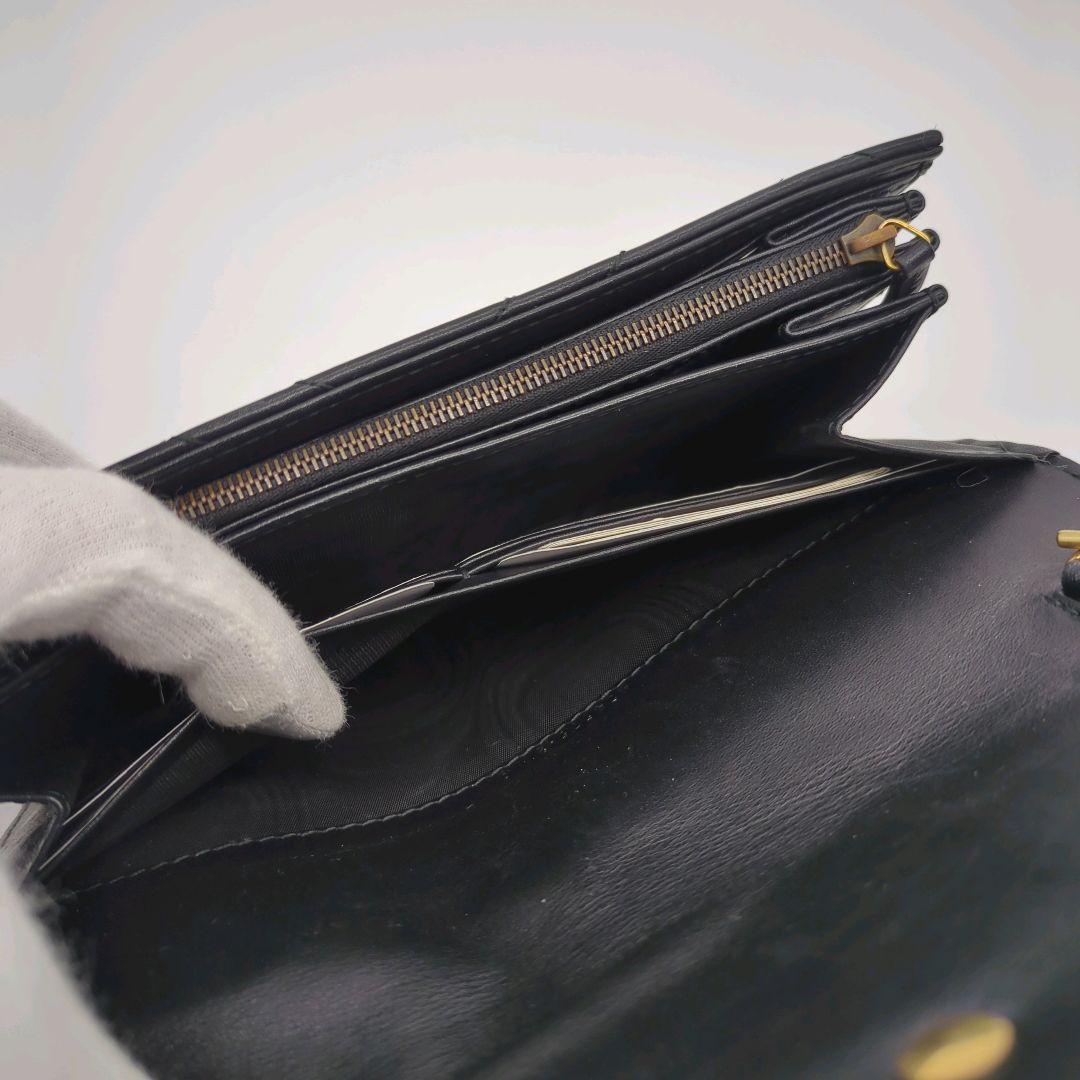 【入手困難・美品】グッチ☆チェーンウォレット GGマーモント キルティング 黒