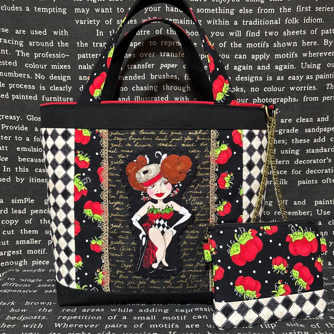 ロラライハリス♡ハンドメイド　トートバッグとポーチのセット　まる様