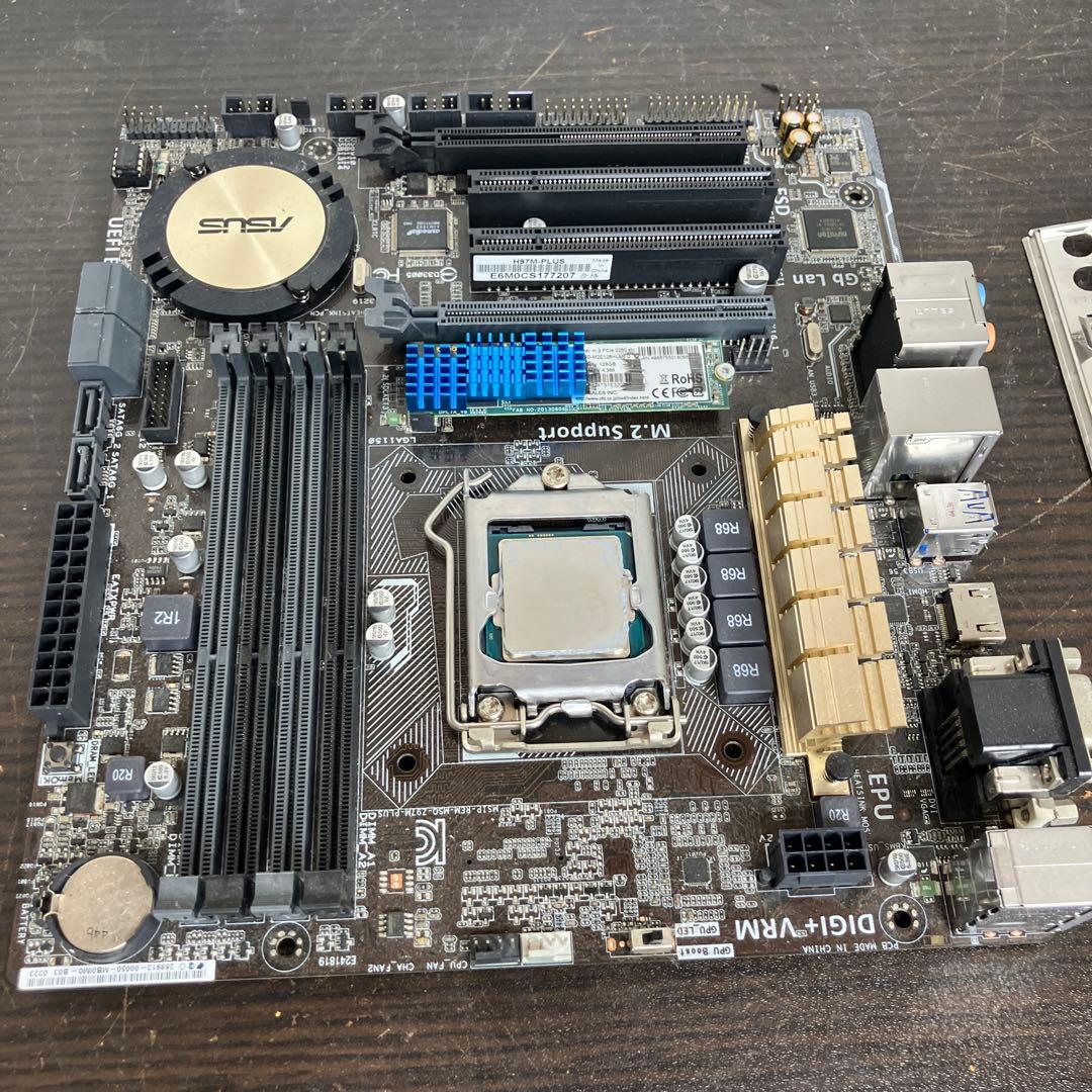 マザーボード ASUS H97M-PLUS + Intel Core i5-4690K