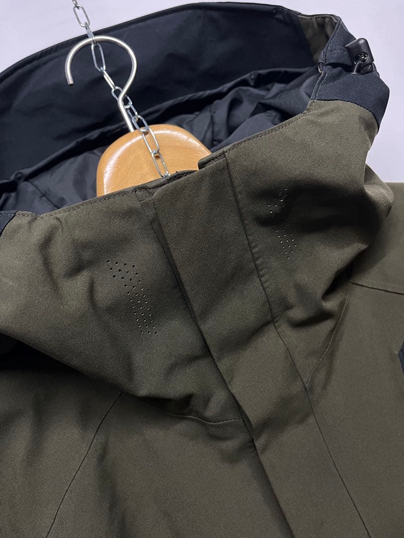 美品 Phenix フェニックス メンズ スキージャケット カーキ×ブラックXL