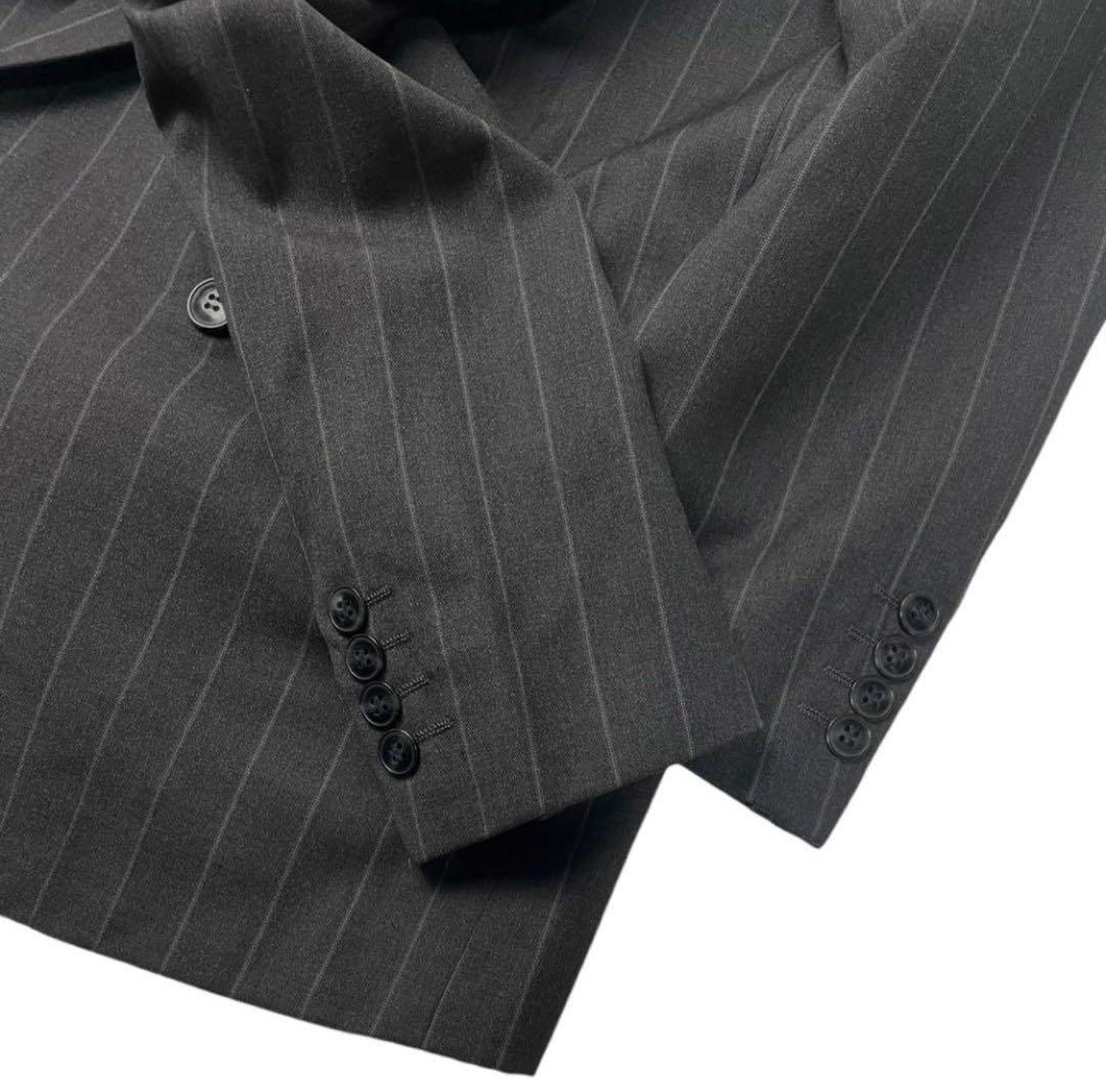 値下げ可能 美品☆Christian Dior ストライプWボタンセットアップ