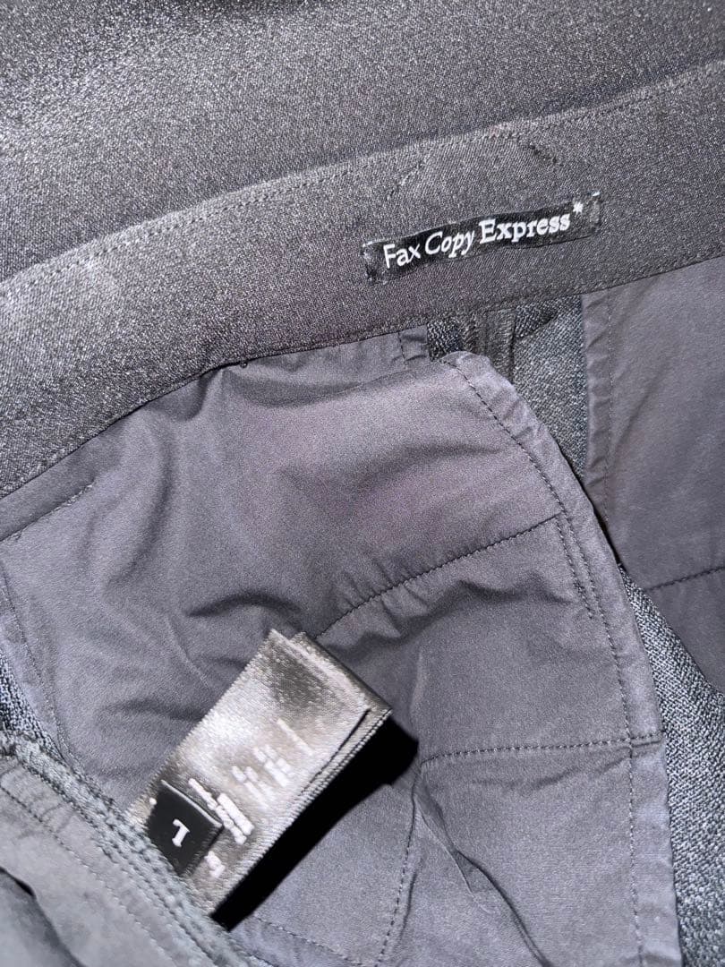 Fax Copy Express wide leg pants ブラック