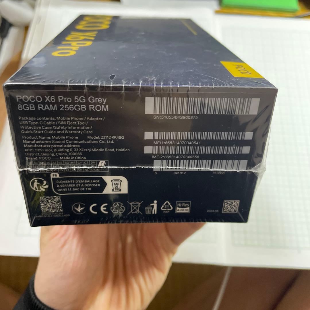 スマートフォン本体 POCO X6 Pro 5G 8GB/256GB