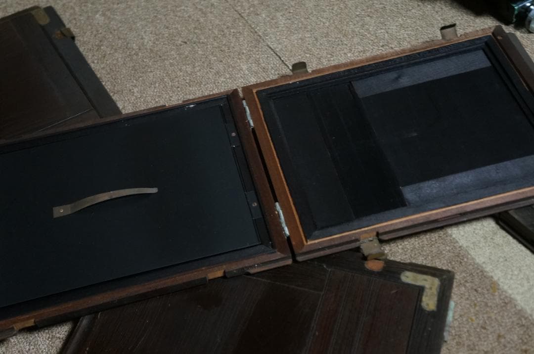 レトロ OKUHARA CAMERA オクハラカメラ 蛇腹 木製 大判　LPL